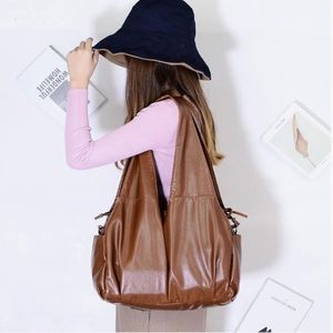 NWT XMRSOY Stylish hobo handbag brown